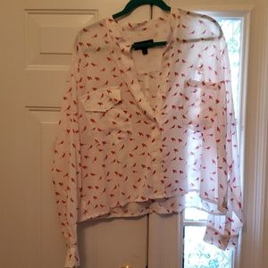 Betabrand cardnial shirt